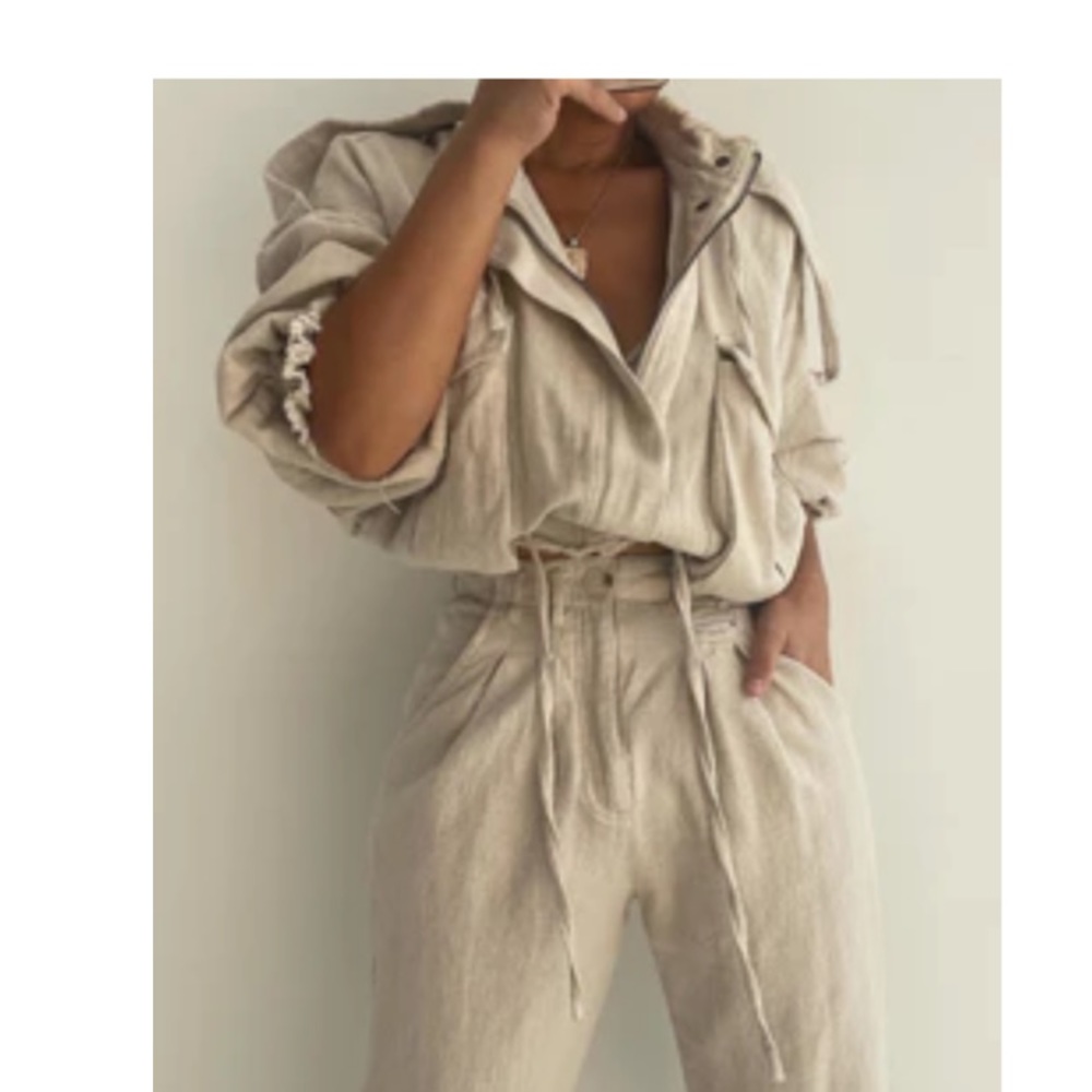 Jlux label linen Bridget jacket